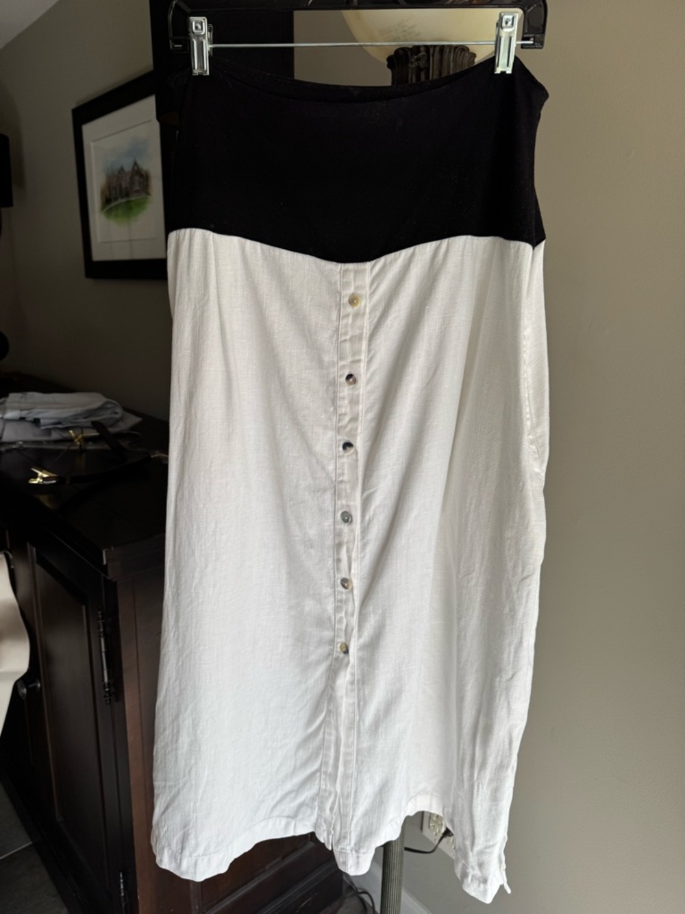 Jewel Toffier Boutique Linen Skirt Beach Coastal Resort Wear Size M/L